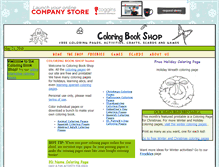 Tablet Screenshot of coloringbookshop.com